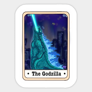 Godzilla Tarot Sticker